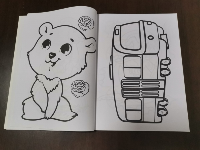 Set 3 Carti  de colorat pentru Copii cu desene Mari [9]