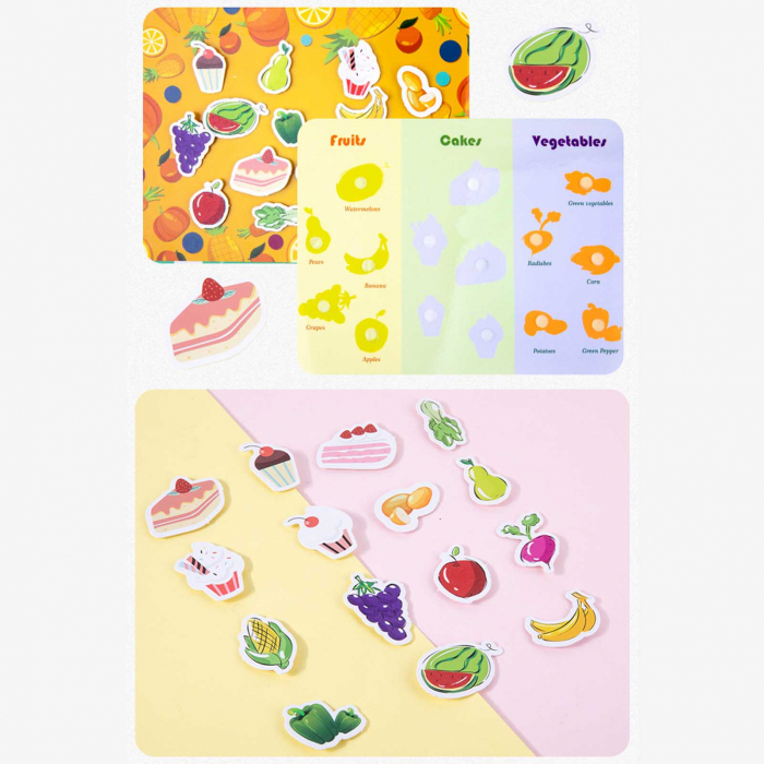 Quiet Book Carte cu Activitetii Puzzle cu Stickere Reutilizabile Busy Book [4]