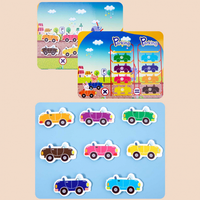 Quiet Book Carte cu Activitetii Puzzle cu Stickere Reutilizabile Busy Book [7]