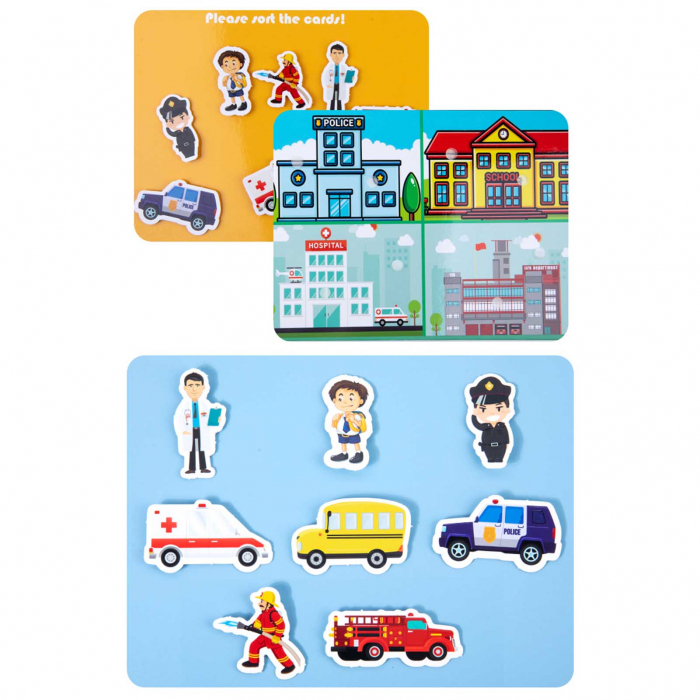 Quiet Book Carte cu Activitetii Puzzle cu Stickere Reutilizabile Busy Book [8]