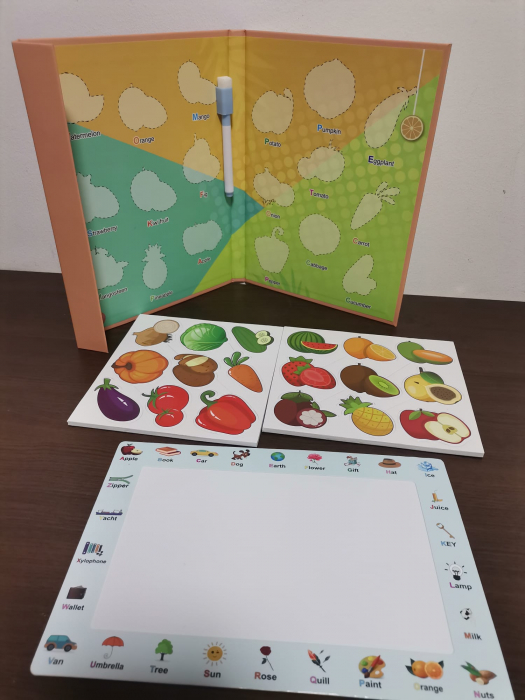 Carte Magnetica cu Stickere Magnetice si Tablita cu Marker [3]