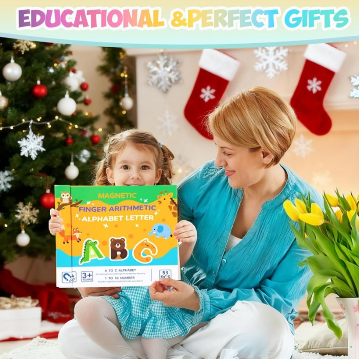 Carte Magnetica Montessori Alfabet + Matematica, 26 Piese, 3 Ani+ [6]