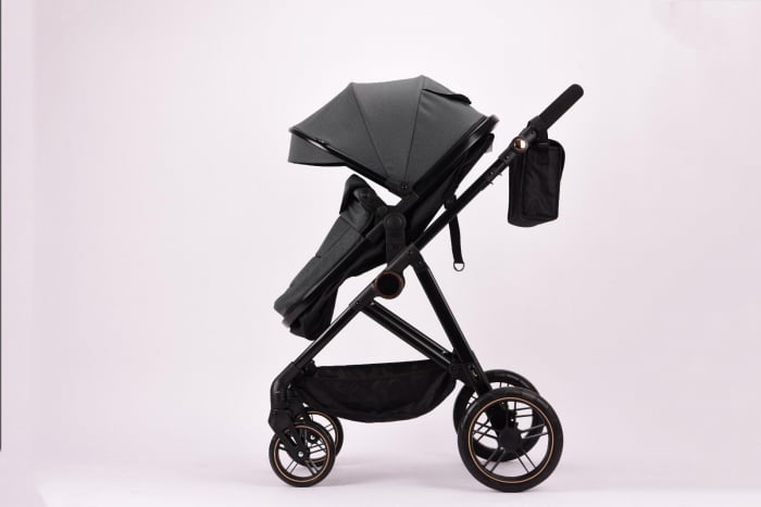 Carucior 2 in 1 Reversibil cu Landou Transformabil in Sport Cadru Aluminiu Gri [2]