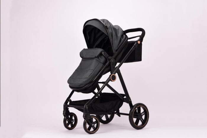Carucior 2 in 1 Reversibil cu Landou Transformabil in Sport Cadru Aluminiu Gri [6]