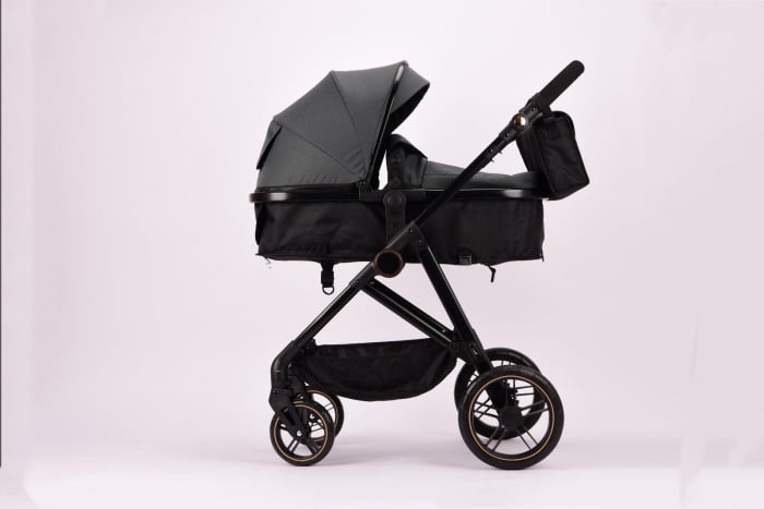 Carucior 2 in 1 Reversibil cu Landou Transformabil in Sport Cadru Aluminiu Gri [8]
