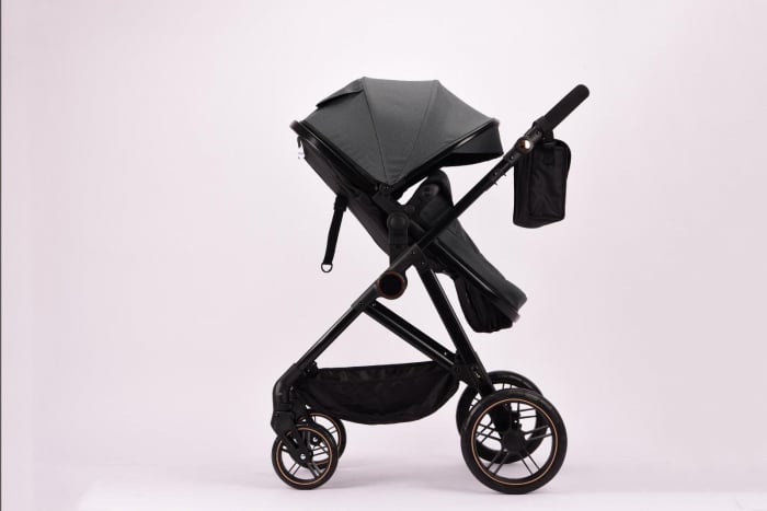 Carucior 2 in 1 Reversibil cu Landou Transformabil in Sport Cadru Aluminiu Gri [5]