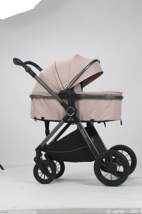 Carucior Bebelusi 3 in 1 Luxmom Crem – Landou, Sport, Scoica Auto [6]