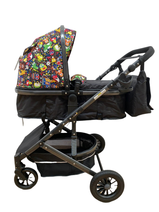 Carucior 2 in 1 L-Sun Reversibil, Transformabil Landou–Sport, cu Suspensii si Geanta Animale [6]