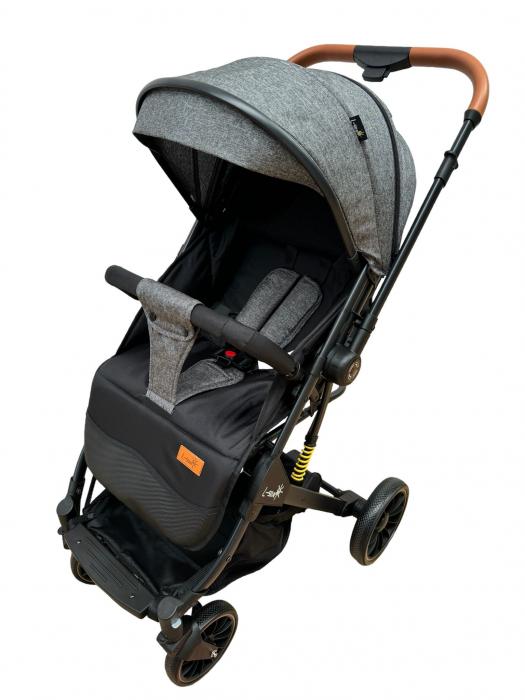 Carucior Sport cu Maner Reversibil si Husa de Picioare - Gri [6]