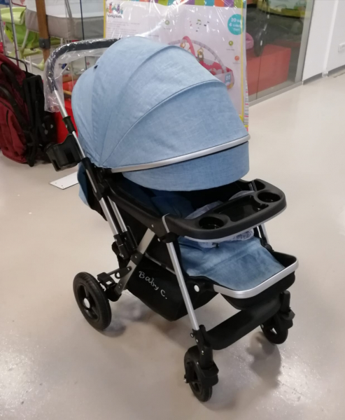 Carucior sport Baby Care cu masuta si husa de picioare [2]