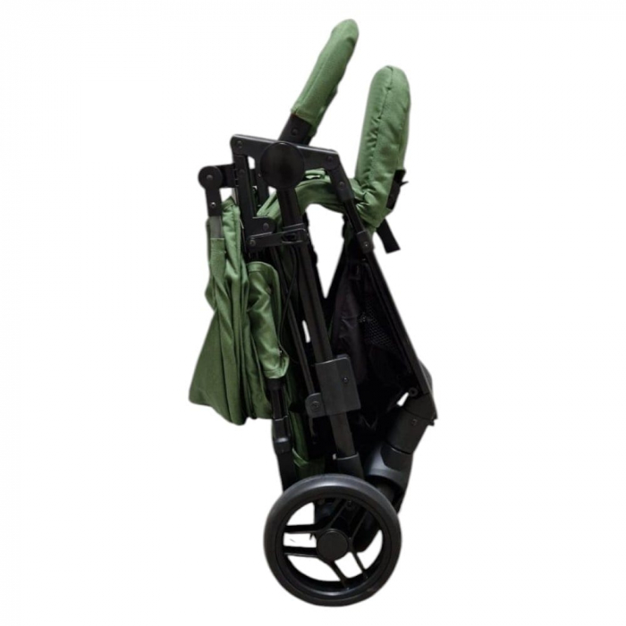 Carucior Nou-Nascuti BABY CARE PRO YK78 –  Pliabil, Maner Reversibil Verde [4]
