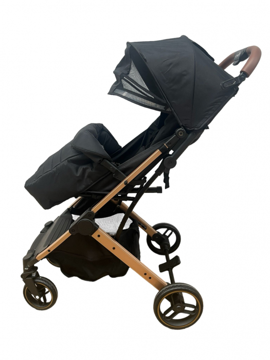 Carucior Sport Compact si Pliabil Tip Troller, cu pliere pentru avion, Negru [3]