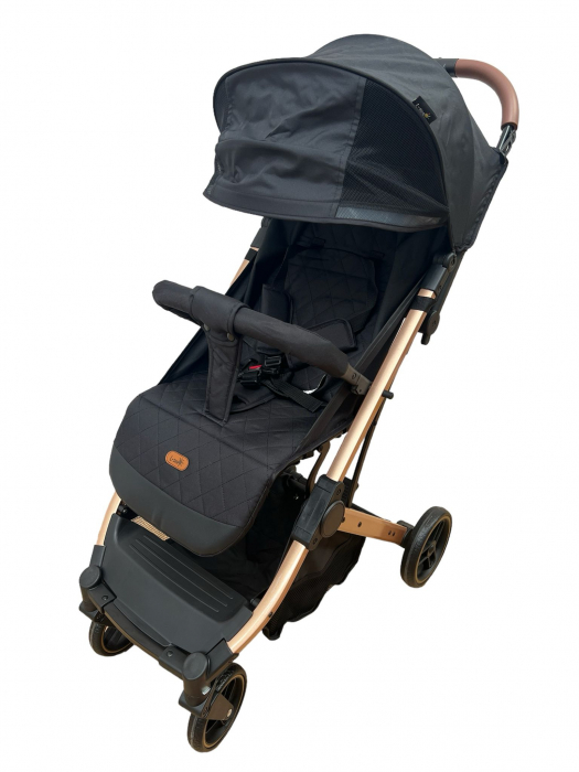 Carucior Sport Compact si Pliabil Tip Troller, cu pliere pentru avion, Negru [2]