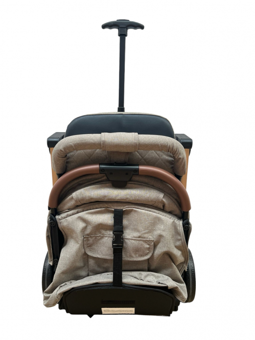 Carucior Sport Compact si Pliabil Tip Troller, cu pliere pentru avion, Rosu [11]