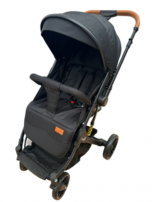 Carucior Sport cu Maner Reversibil si Husa de Picioare - Negru [4]