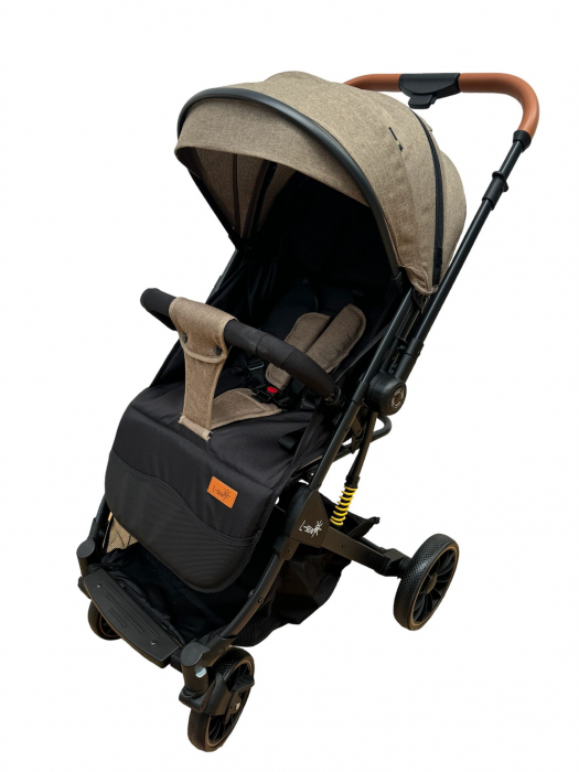 Carucior Sport cu Maner Reversibil si Husa de Picioare - Bej [4]