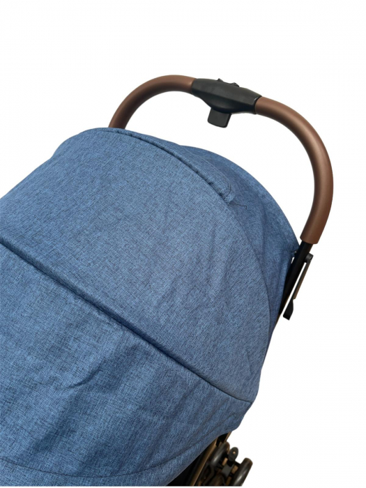 Carucior sport cu pliere compacta tip troler pentru avion, albastru [4]