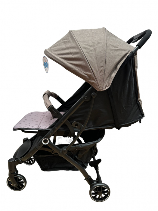 Carucior sport cu pozitie de somn, crem [2]
