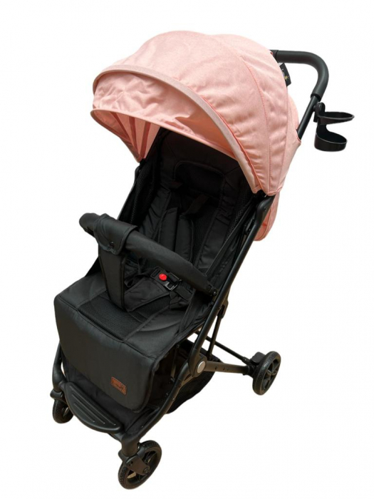 Carucior sport cu pliere compacta tip troler pentru avion, portocaliu [3]