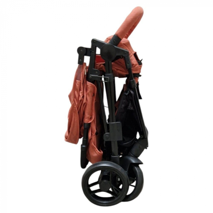 Carucior Nou-Nascuti BABY CARE PRO YK78 – Pliabil, Maner Reversibil Caramiziu [4]