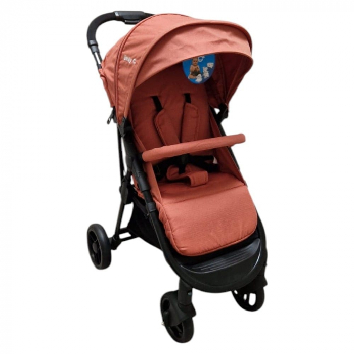 Carucior Nou-Nascuti BABY CARE PRO YK78 – Pliabil, Maner Reversibil Caramiziu [5]