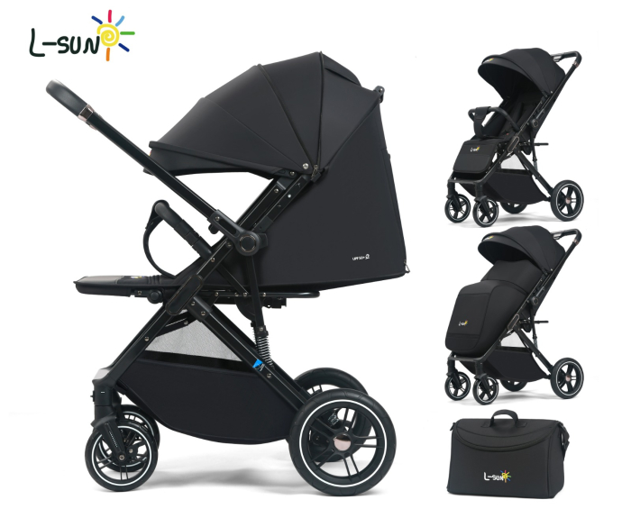Carucior Sport Q1, Negru, Maner Reversibil, Pozitie Somn [5]