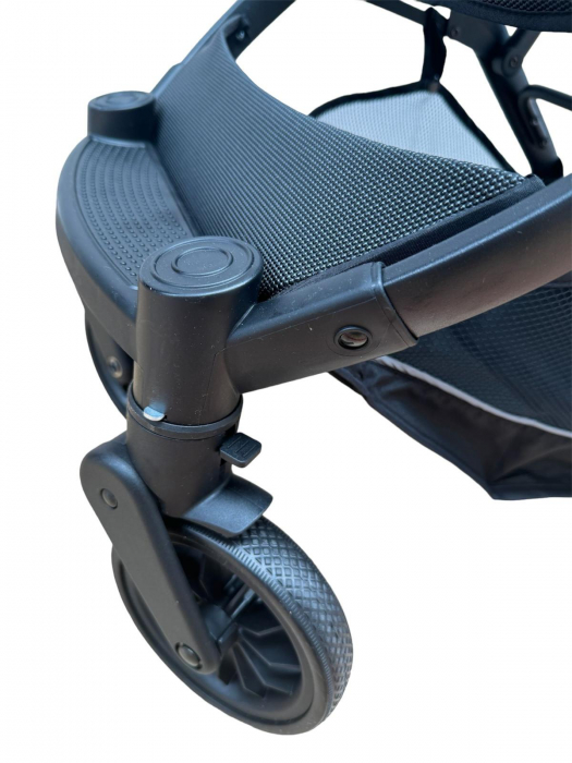 Carucior Sport Tip Troller cu Husa de Picioare Spatar Reglabil Negru [8]