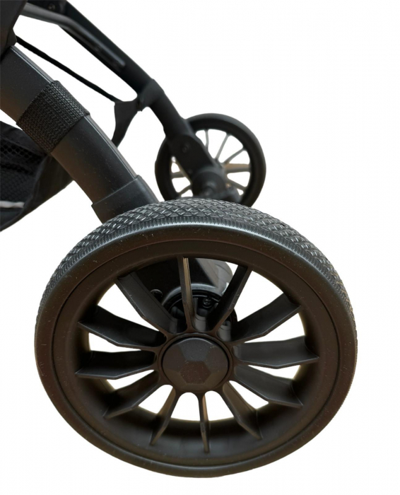 Carucior Sport Tip Troller cu Husa de Picioare Spatar Reglabil Gri [14]
