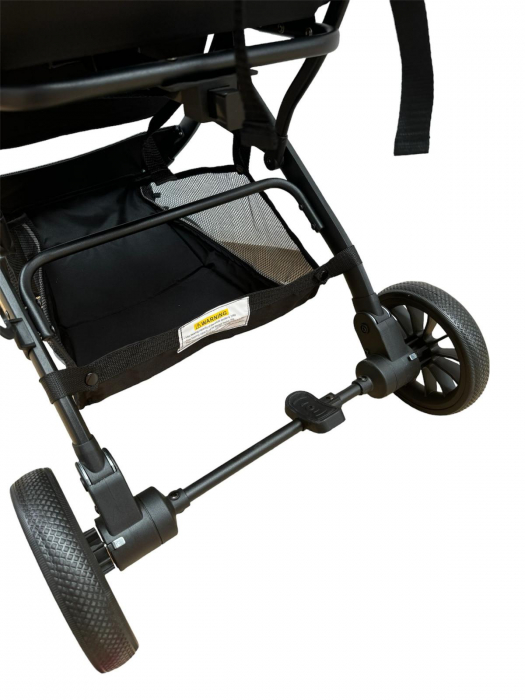 Carucior Sport Tip Troller cu Husa de Picioare Spatar Reglabil Maro [13]