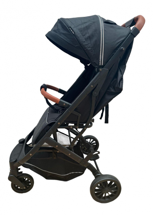 Carucior Sport Tip Troller cu Husa de Picioare Spatar Reglabil Negru [5]