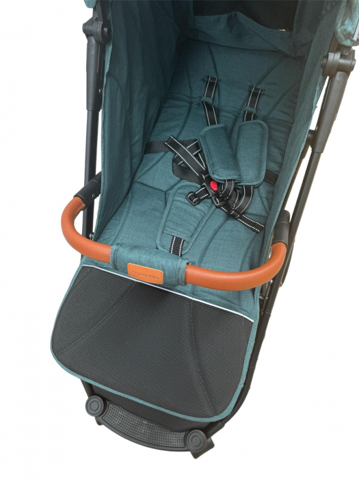 Carucior Sport Tip Troller cu Husa de Picioare Spatar Reglabil Verde [9]