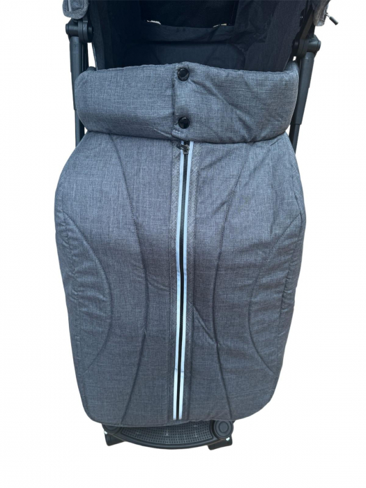 Carucior Sport Tip Troller cu Husa de Picioare Spatar Reglabil Gri [5]