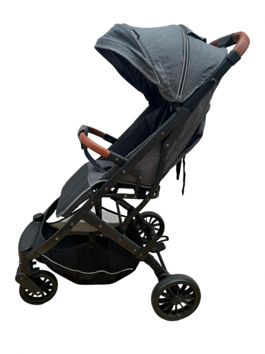 Carucior Sport Tip Troller cu Husa de Picioare Spatar Reglabil Gri [9]