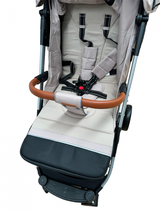 Carucior Sport Tip Troller cu Sac de Dormit si Geanta pentru Accesorii Bebelusi Bej [4]