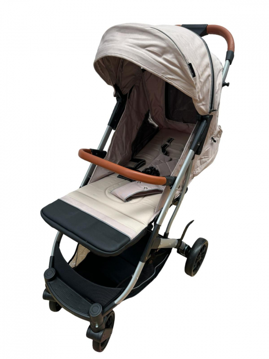 Carucior Sport Tip Troller cu Sac de Dormit si Geanta pentru Accesorii Bebelusi Bej [2]