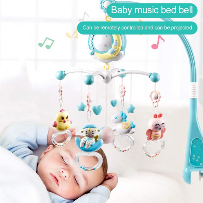 Carusel Patut Bebe Muzical cu Proiectie si Telecomanda [3]