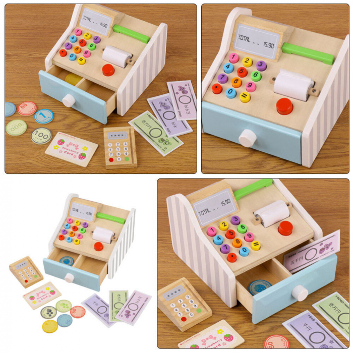 Casa de marcat din lemn cu accesorii Montessori [3]