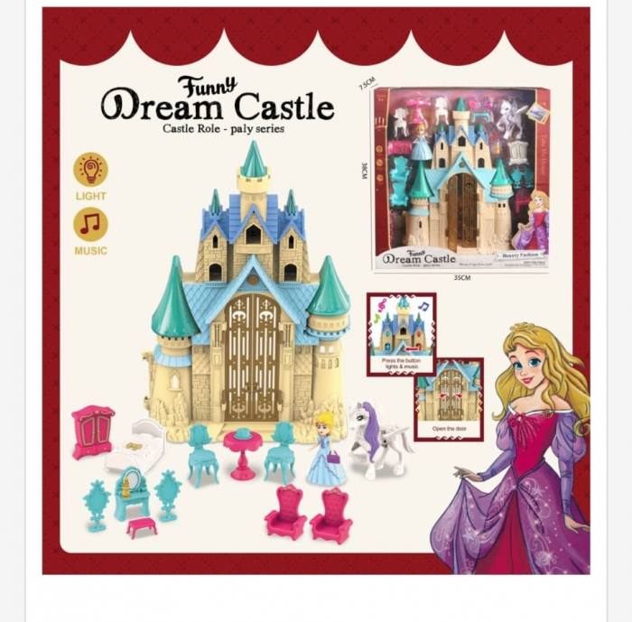 Castel de Vis cu Lumini & Sunete – Ponei, Printesa & Accesorii [1]