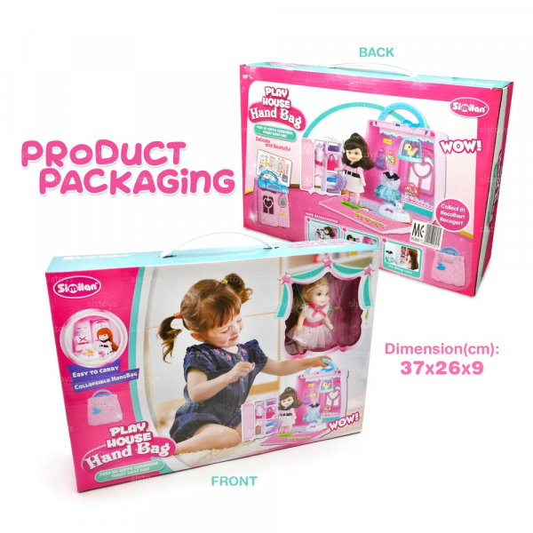 Casuta de papusi  transformabila Handbag Play House [4]