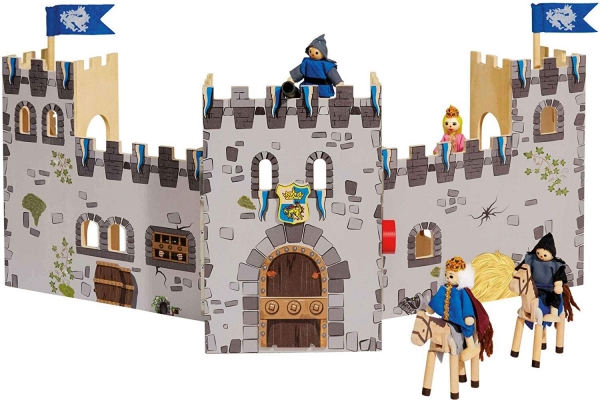 Castel din lemn copii Playtive Junior cu Cavalerii [4]