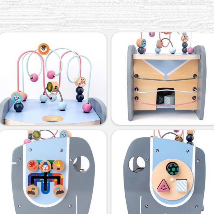 Centru activitati tip labirint Montessori din lemn multifunctional [3]