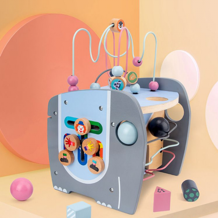 Centru activitati tip labirint Montessori din lemn multifunctional [2]