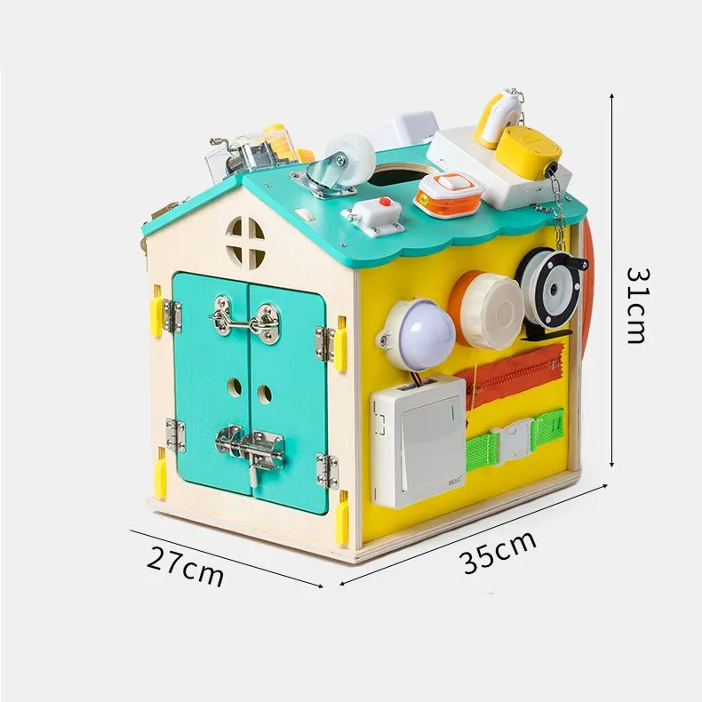 Centru Activitatii Montessori Busy Board Casuta Busy Box [3]