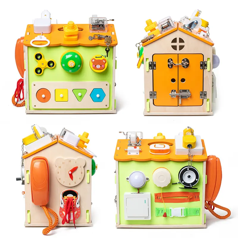 Centru Activitatii Montessori Busy Board Casuta Busy Box [2]