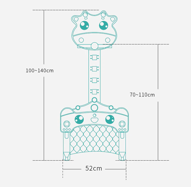 Centru de Joaca de Activitati Sportive 3 in 1 Girafa [7]