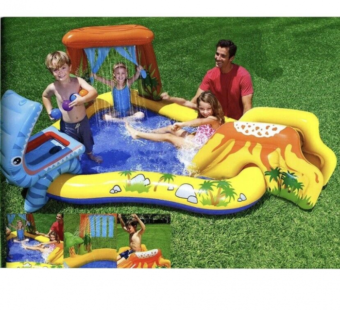 Centru de Joaca Dinozaur Intex - Piscina Gonflabila cu Tobogan [5]