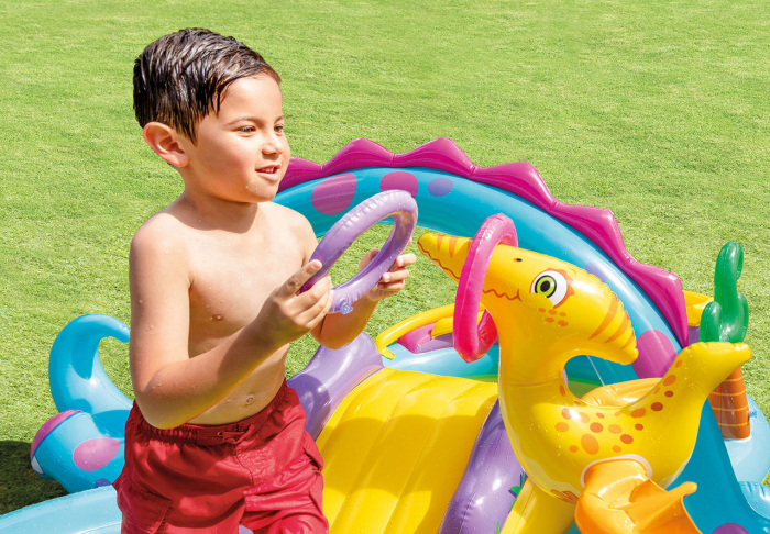 Centru de joaca gonflabil si piscina Intex Dinoland [5]