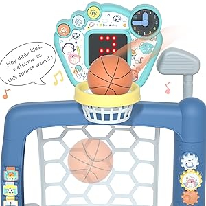 Centru de Sport 3 in 1 pentru Copii – Baschet, Fotbal, Golf cu LED si Sunete [3]