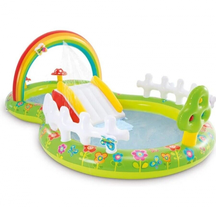 Centrul de Joaca pentru Piscina Intex cu Tobogan de Apa [1]