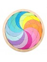 Joc din Lemn Tangram Cerc Curcubeu Spirala, Octogon [2]